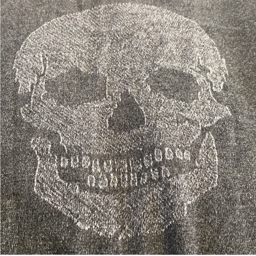 Skull Cashmere Graphic Thick Knit Heavyweight Muscle Tee Tank Top - Picture 7 of 9